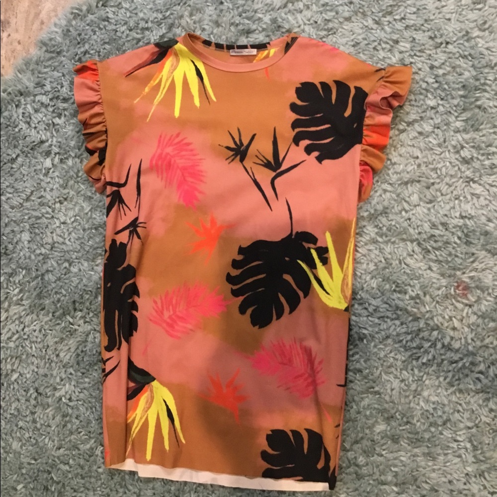 Zara Hawaiian Print dress